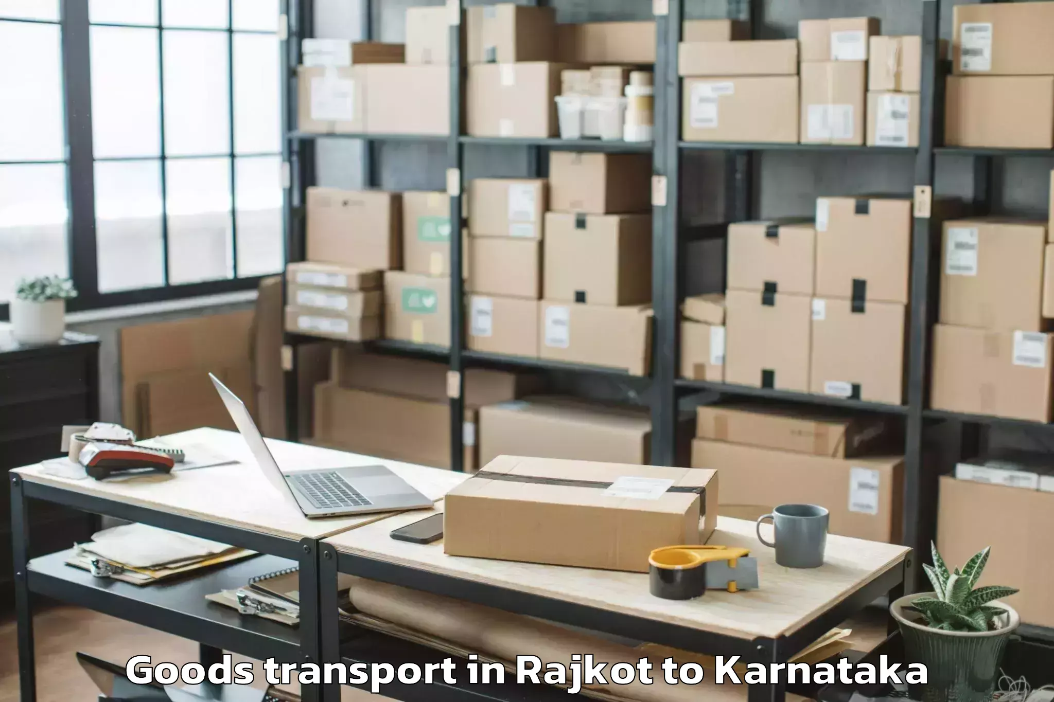 Book Rajkot to Ullal Goods Transport Online